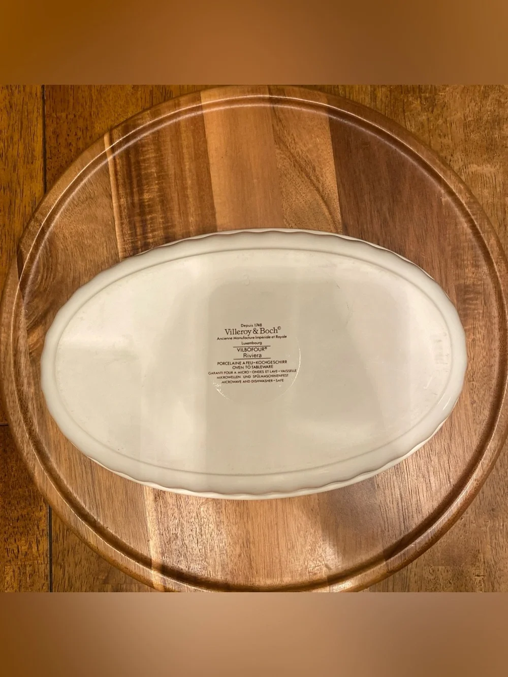 Vintage Villeroy & Boch Luxembourg RIVIERA Casserole Dish 11.75”x7.75”x 2”